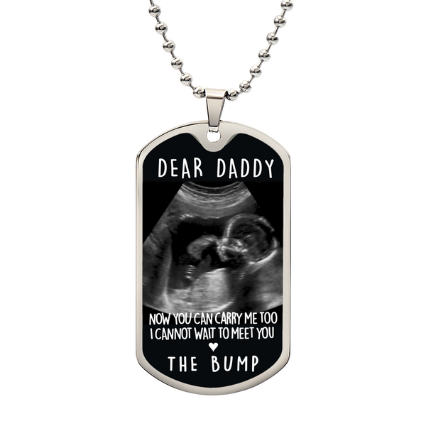 Happy Father's Day from Bump Baby Ultrasound Sonogram for Soon To Be Daddy, New 1st Father First Time Dad Pregnancy Gift Expecting Expectant V2